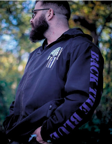 Thin Blue Line - Rain Jacket Rain Jacket Greater Half